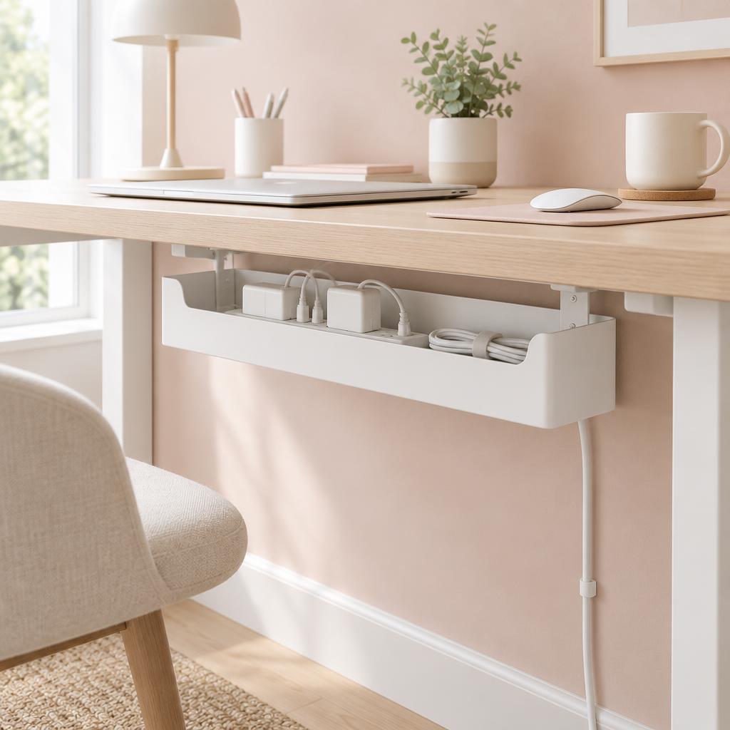 Under Desk Cable Management Box by QUELIEN