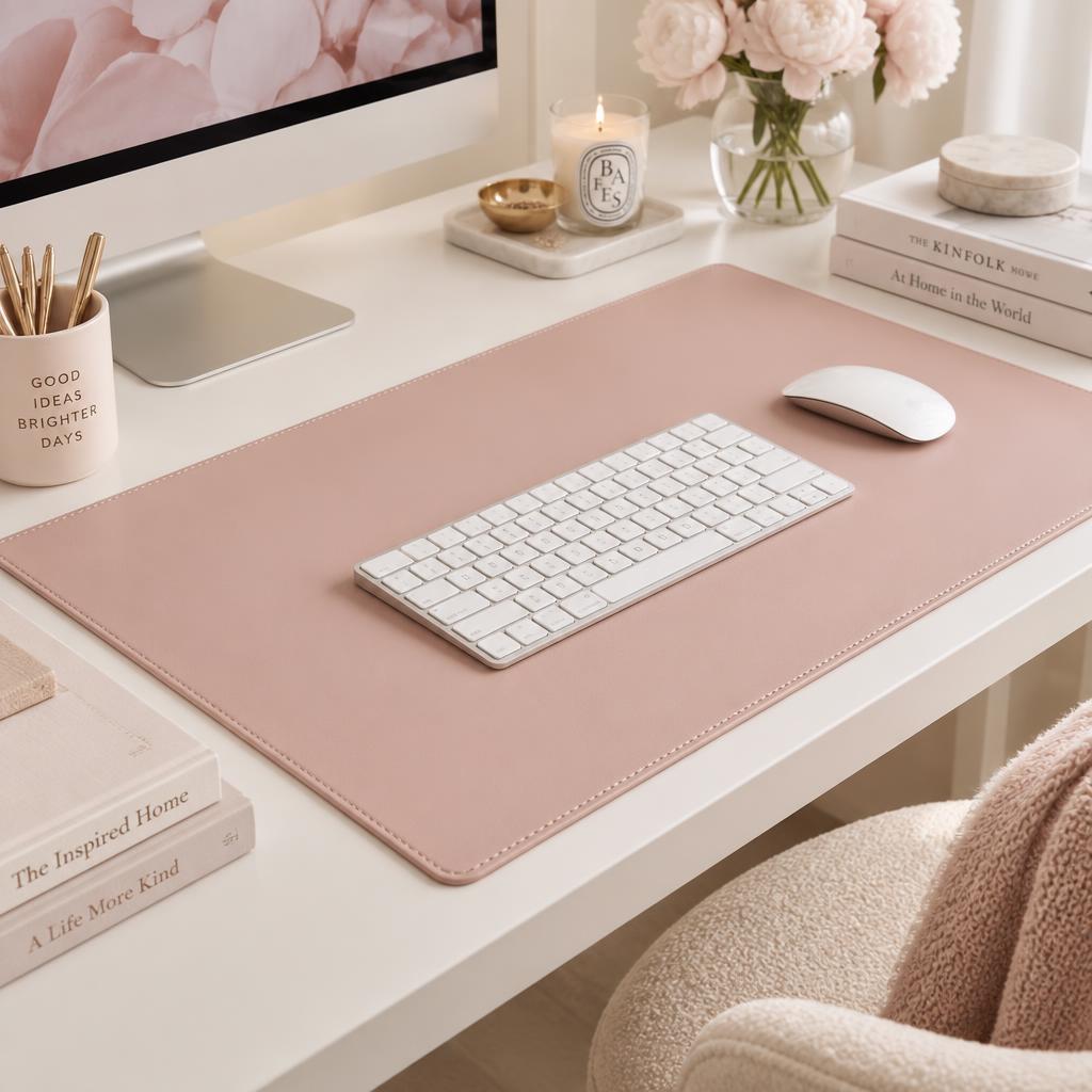 Leather Desk Pad Protector, Mouse Pad, Office Desk Mat by Aothia