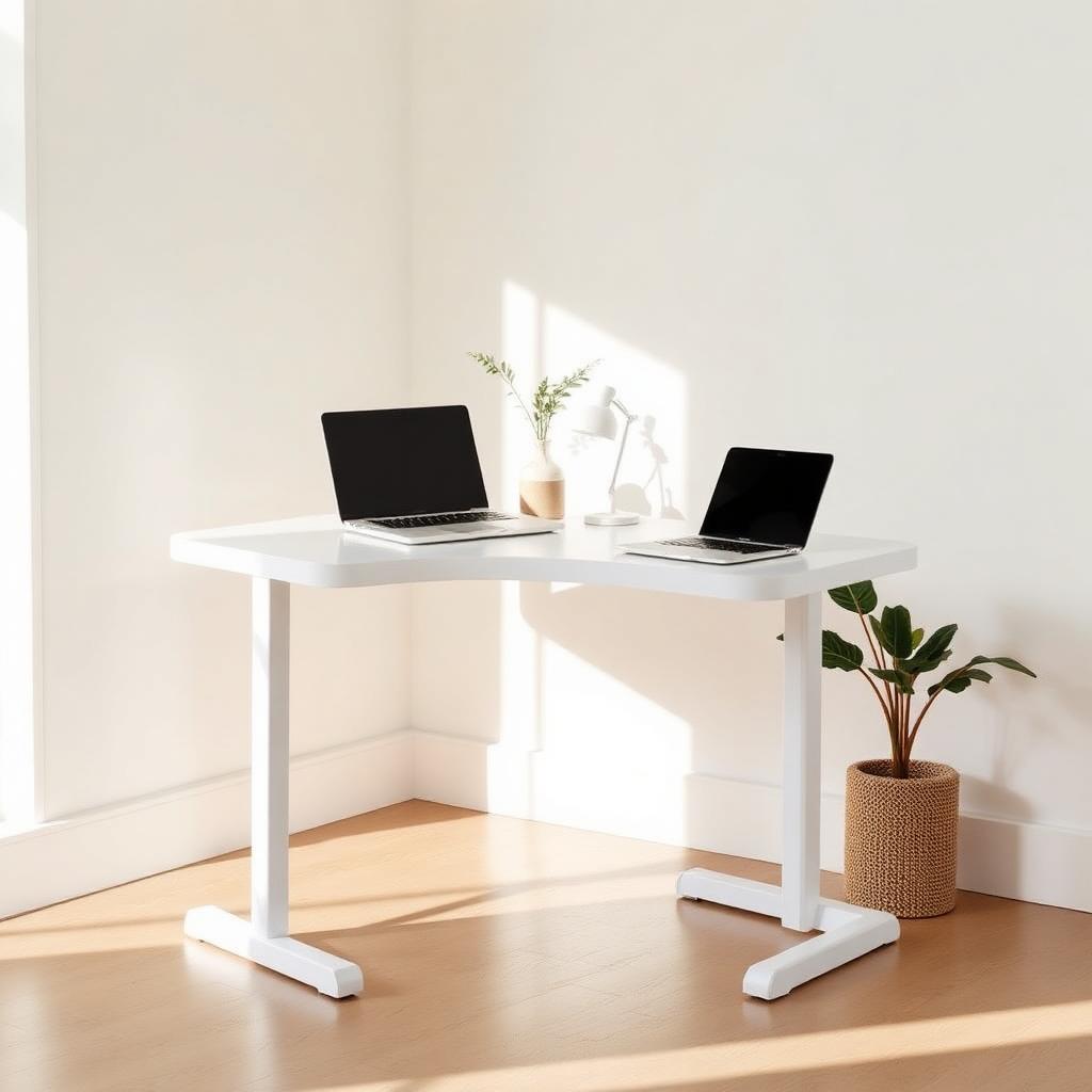 Standing Desk 48x24 — Ergonomic Sit Stand Home Office Desk by Desktronic